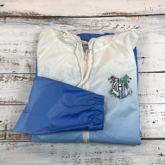harry potter Jackets & Blazers - Harry Potter Pull Over Windbreaker Ombré Blue with Half Zip